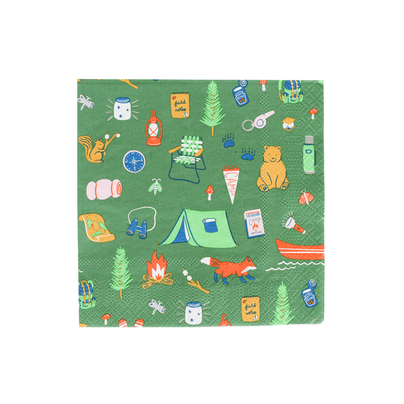 Camp Explorer Patterned Petite Napkins, Daydream Society