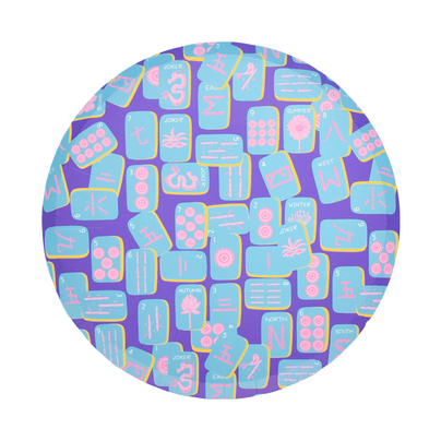 Game Night Mahjong Print Dinner Plates, Jollity & Co