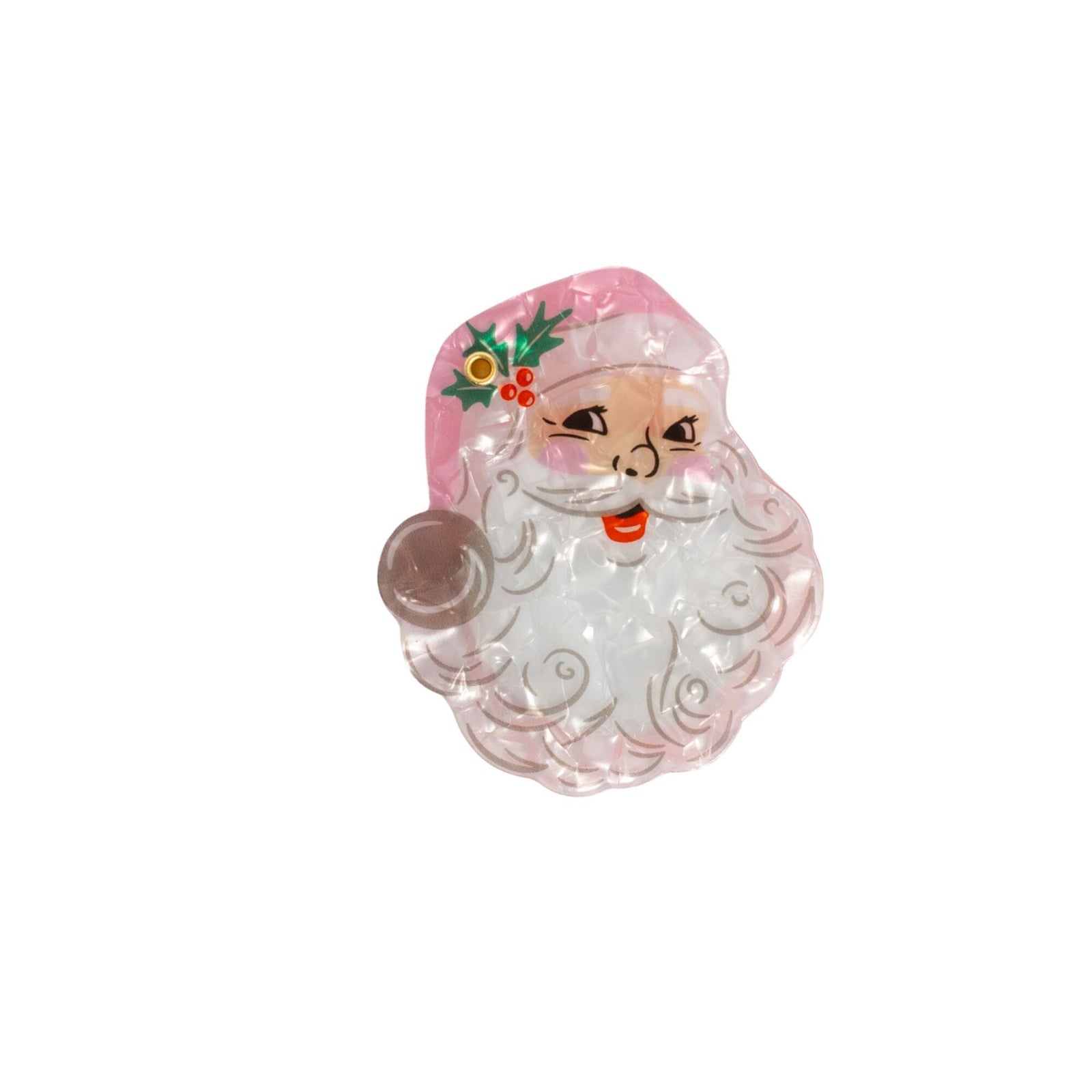 Pink Santa Compact Mirror, Jollity & Co