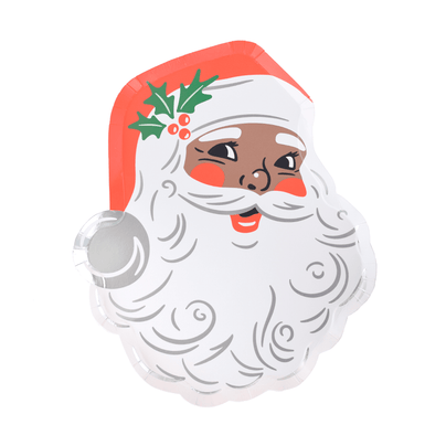 That's The Spirit St. Nick Small Plate, Brown & Red