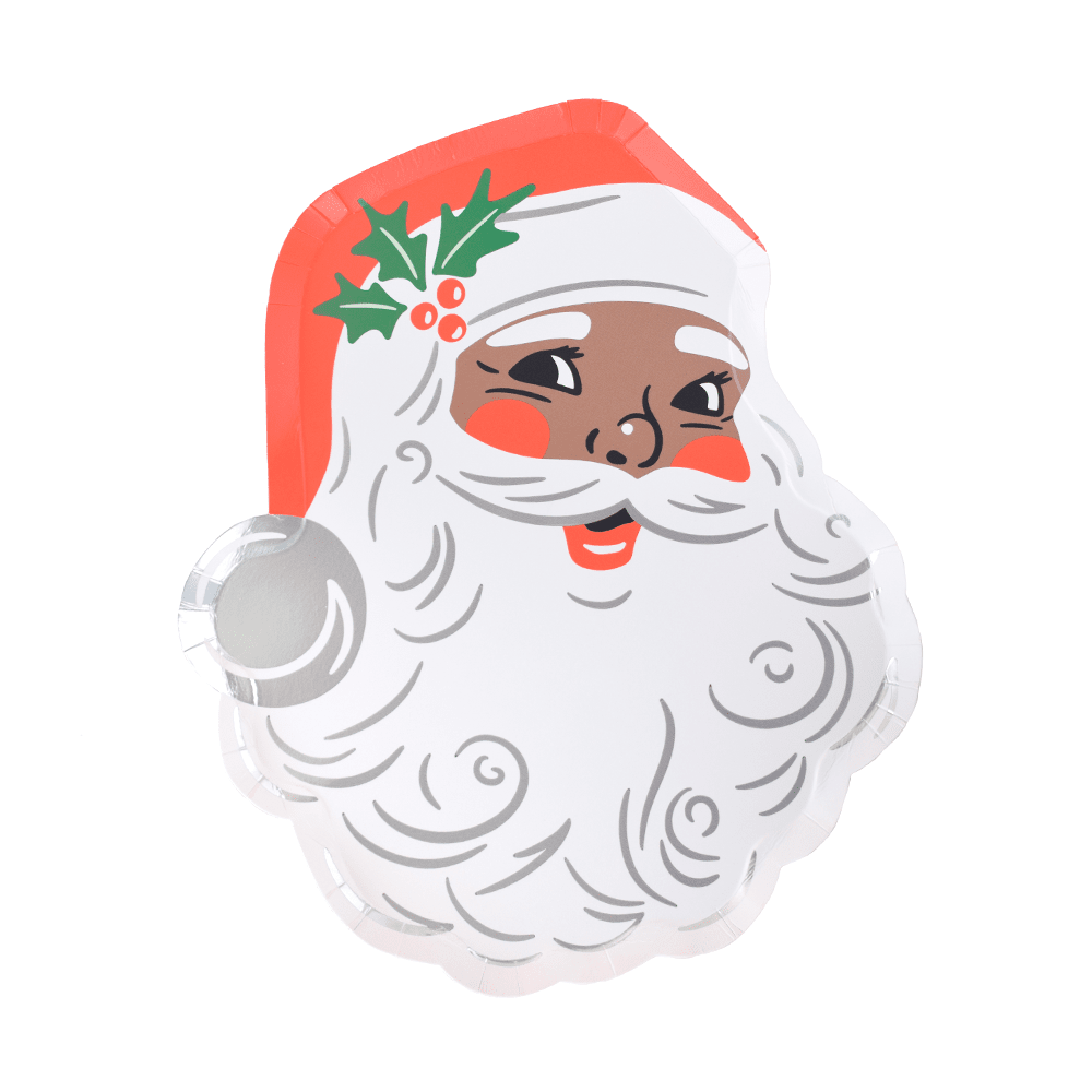 That's The Spirit St. Nick Small Plate, Brown & Red, Jollity & Co