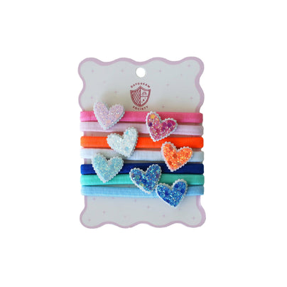 Embellished Heart Hair Tie Set, Daydream Society