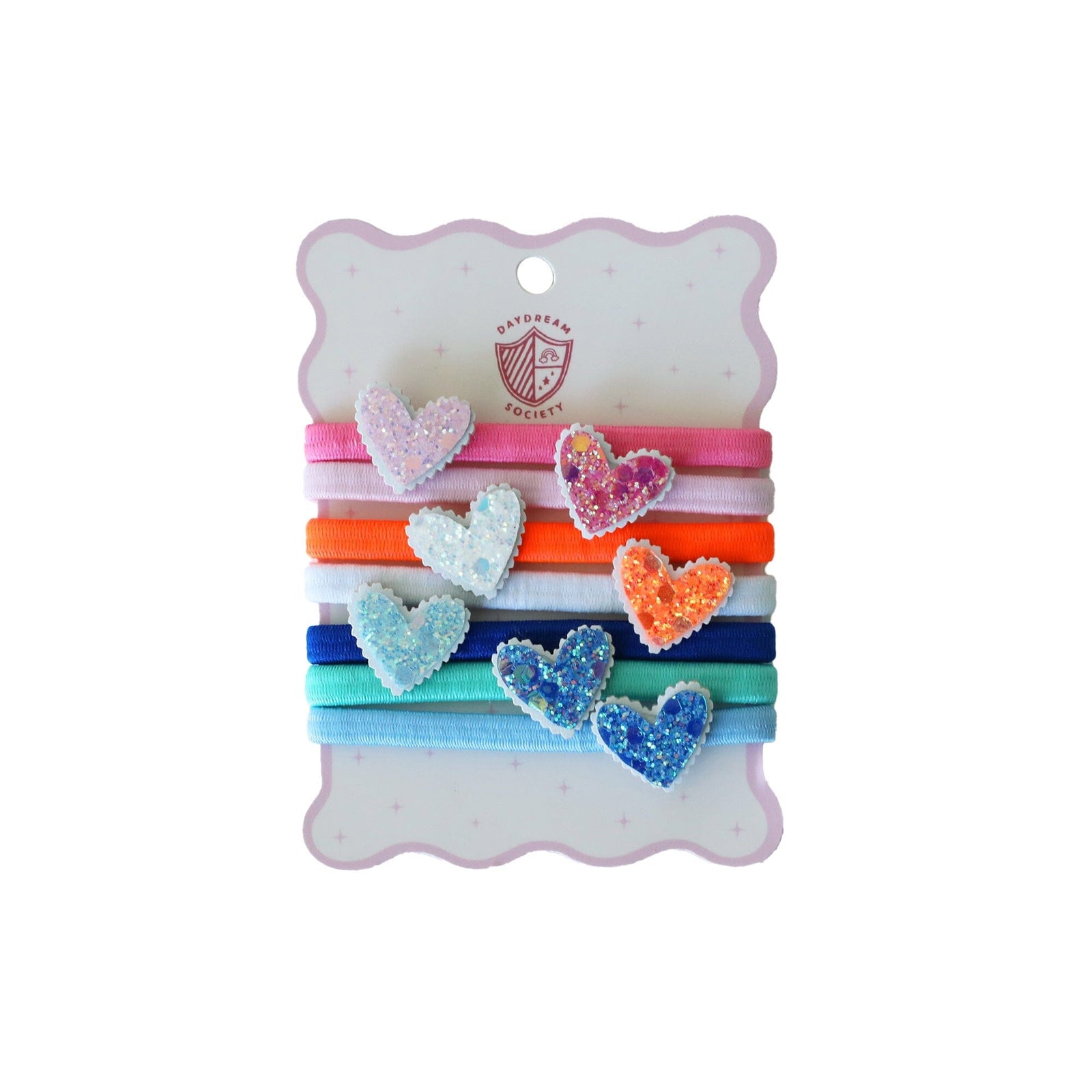 Embellished Heart Hair Tie Set, Daydream Society