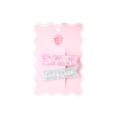 Silly Goose Acetate Hair Clip Set, Daydream Society