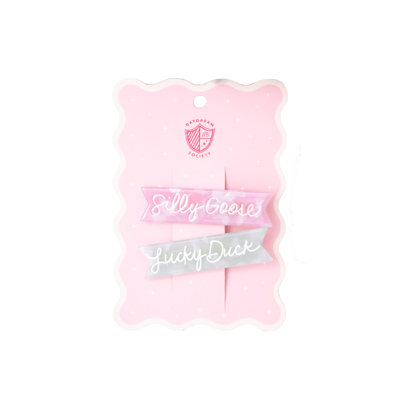 Silly Goose Acetate Hair Clip Set, Daydream Society