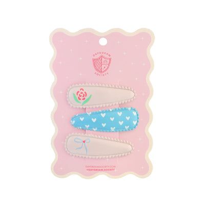 Love Birds Printed Hair Clip Set, Daydream Society