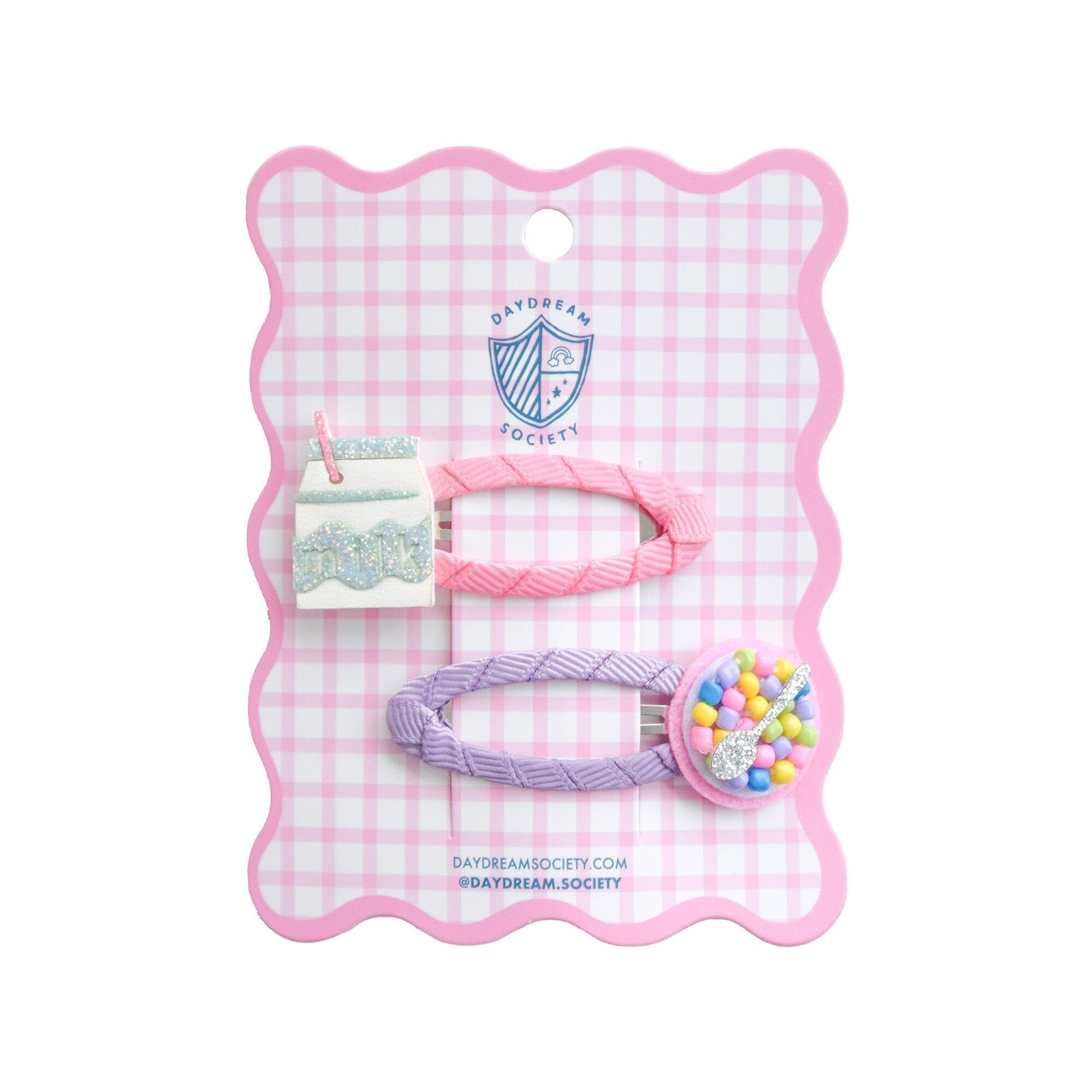 Breakfast Milk + Cereal Hair Clip Set, Daydream Society
