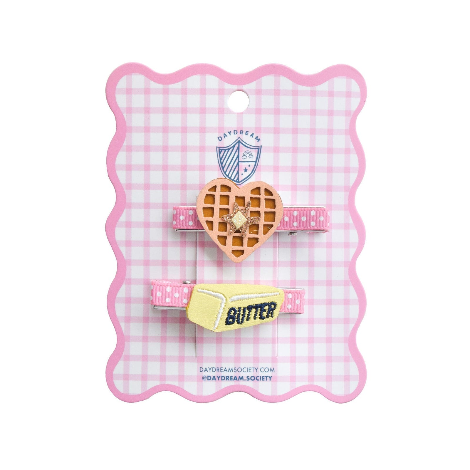 Breakfast Waffle + Butter Hair Clip Set, Daydream Society