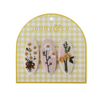 Embroidered Bouquet Hair Clip Set, Shop Sweet Lulu