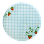 Strawberry Picnic Gingham Print Large Plates, Shop Sweet Lulu