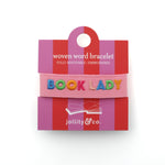 Book Club Themed Embroidered Bracelets - Book Lady, Jollity & Co