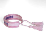 Witty Embroidered Bracelet - Doing My Best, Jollity & Co