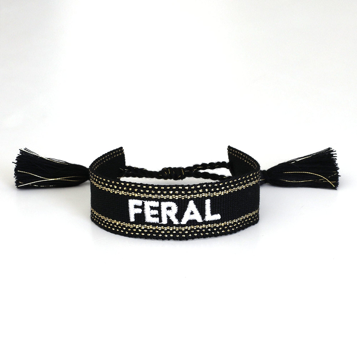 Witty Embroidered Bracelet - Feral, Jollity & Co