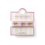 Bow Embroidered Bracelet - Gold, Jollity & Co