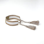 Book Club Themed Embroidered Bracelets - Book Lover Gold Jollity & Co