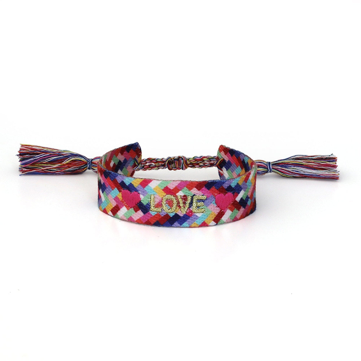 Witty Embroidered Bracelet - Love , Jollity & Co