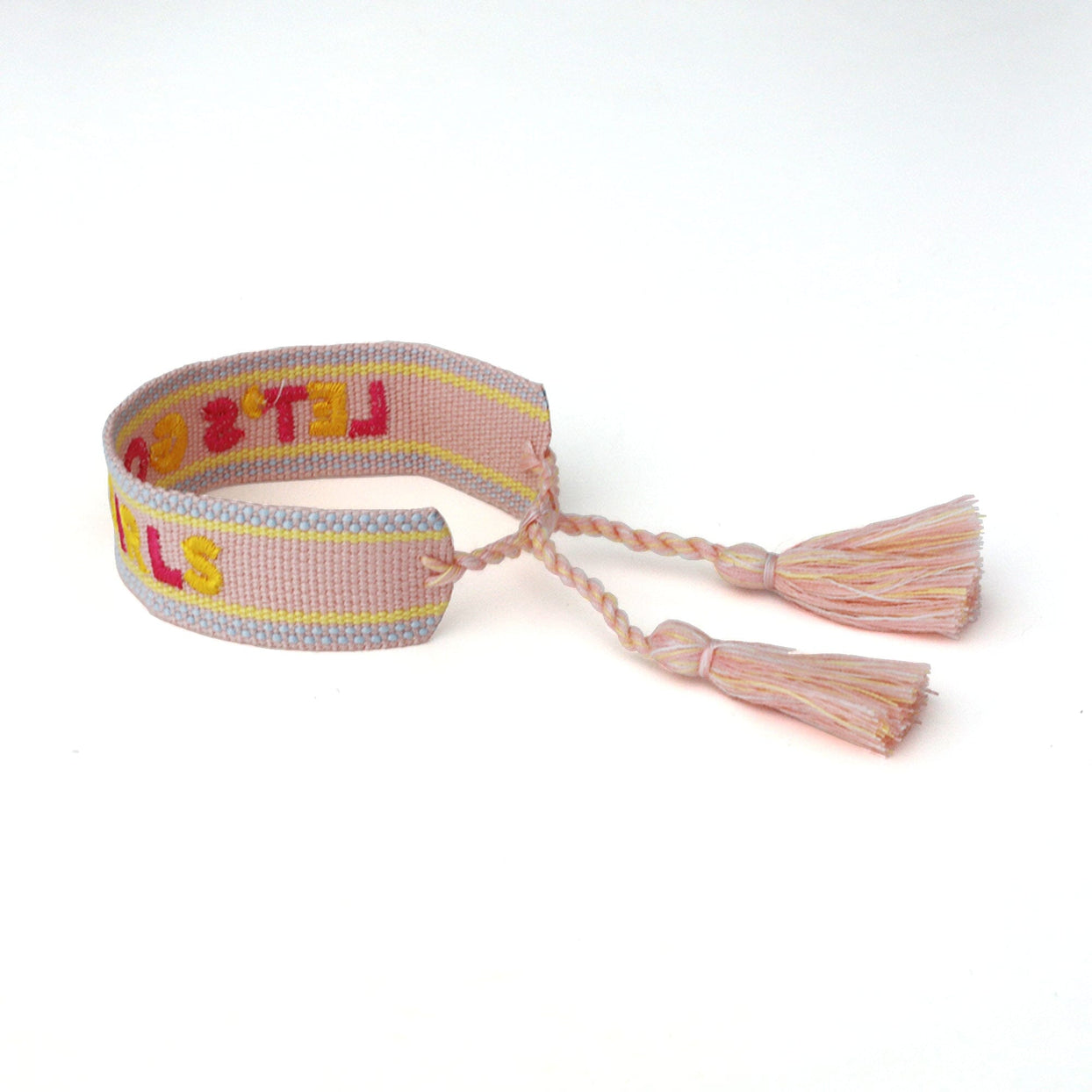 Witty Embroidered Bracelet - Let's Go Girls , Jollity & Co