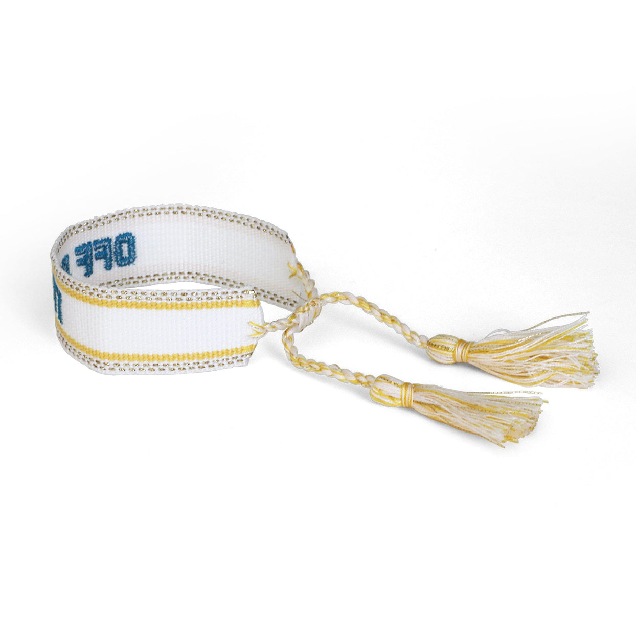 Witty Embroidered Bracelet - Off Duty, Jollity & Co