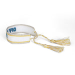 Witty Embroidered Bracelet - Off Duty, Jollity & Co