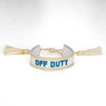 Witty Embroidered Bracelet - Off Duty, Jollity & Co