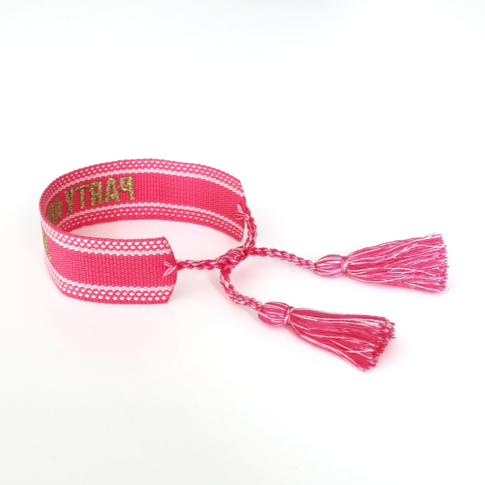 Witty Embroidered Bracelet - Party Animal, Jollity & Co