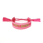 Witty Embroidered Bracelet - Party Animal, Jollity & Co