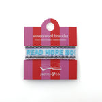 Book Club Themed Embroidered Bracelets - Read More Books Jollity & Co