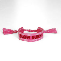 Book Club Themed Embroidered Bracelets - Slow Burn, Jollity & Co