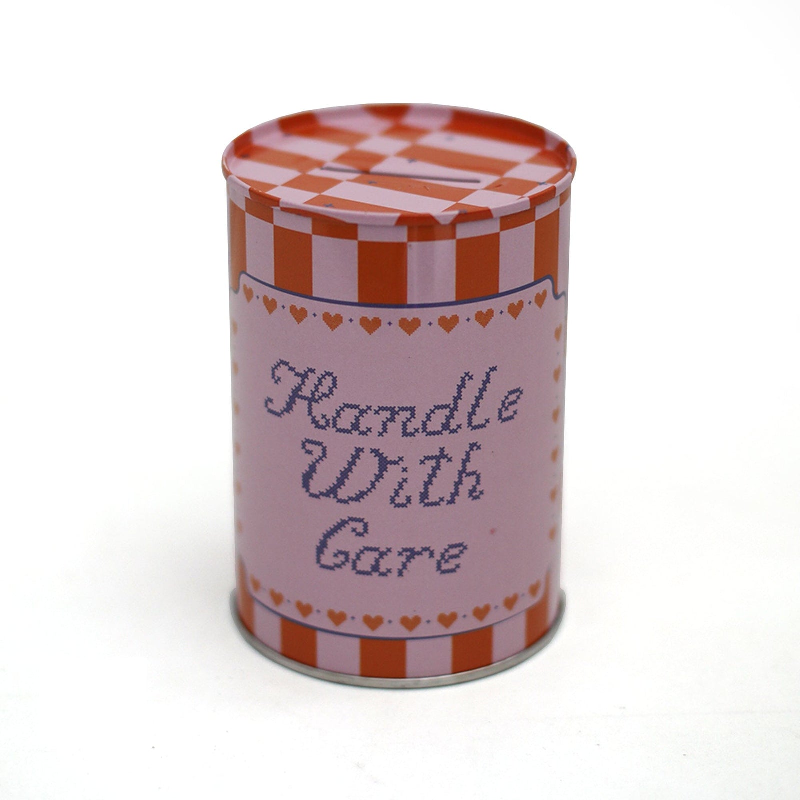 Handle With Care Tin Coin Bank, Jollity & Co