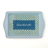 Unsubscribe Metal Trinket Tray, Jollity & Co