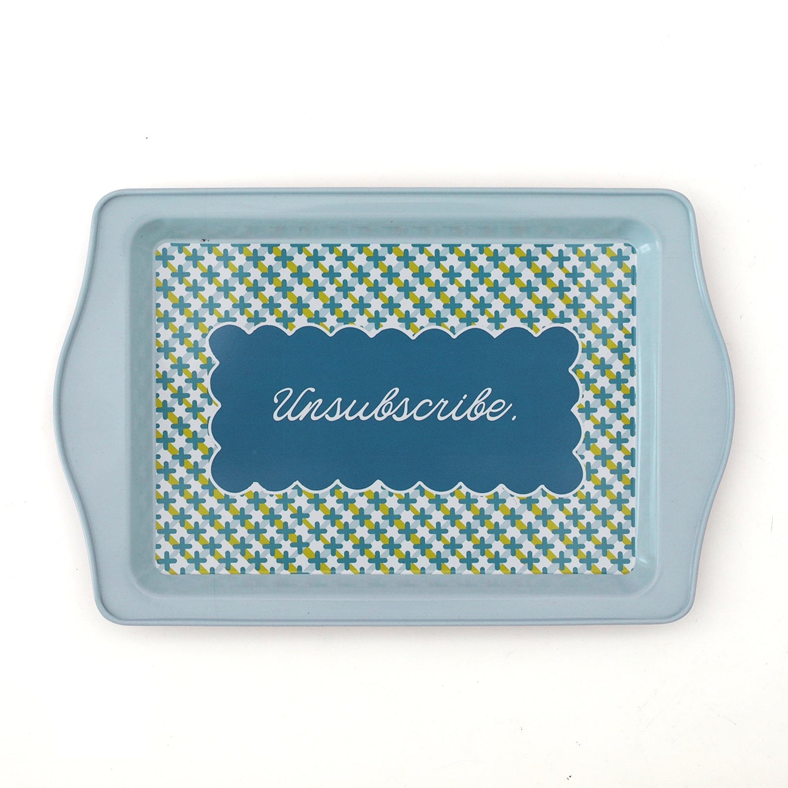 Unsubscribe Metal Trinket Tray, Jollity & Co