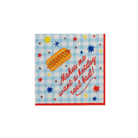 Patriotic Hot Dog Cocktail Napkins, Jollity & Co