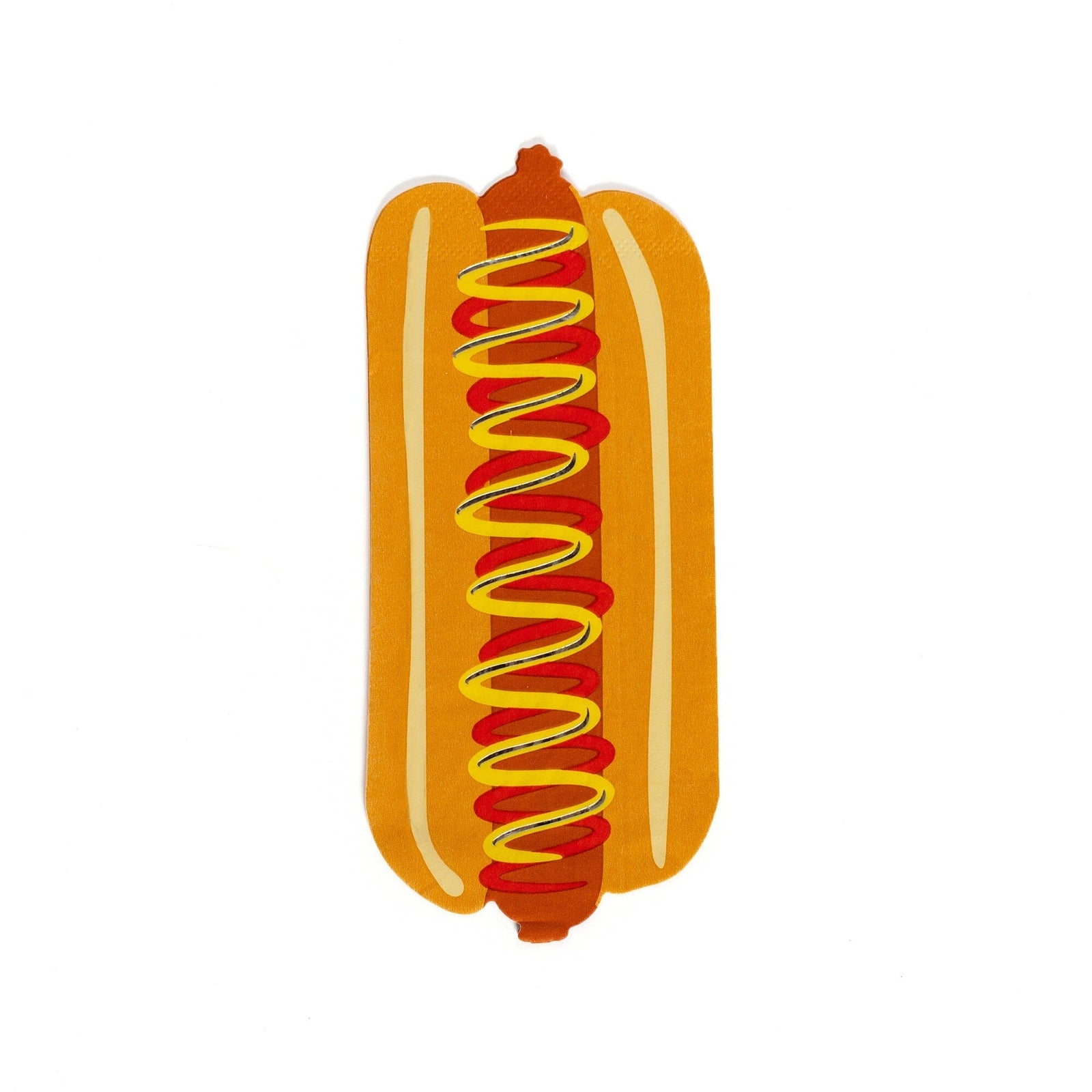 Patriotic Hot Dog Die-Cut Guest Napkins, Jollity & Co