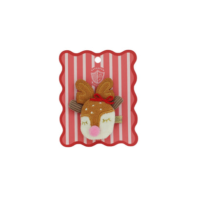 Oh What Fun Reindeer Crochet Hair Clip, Daydream Society