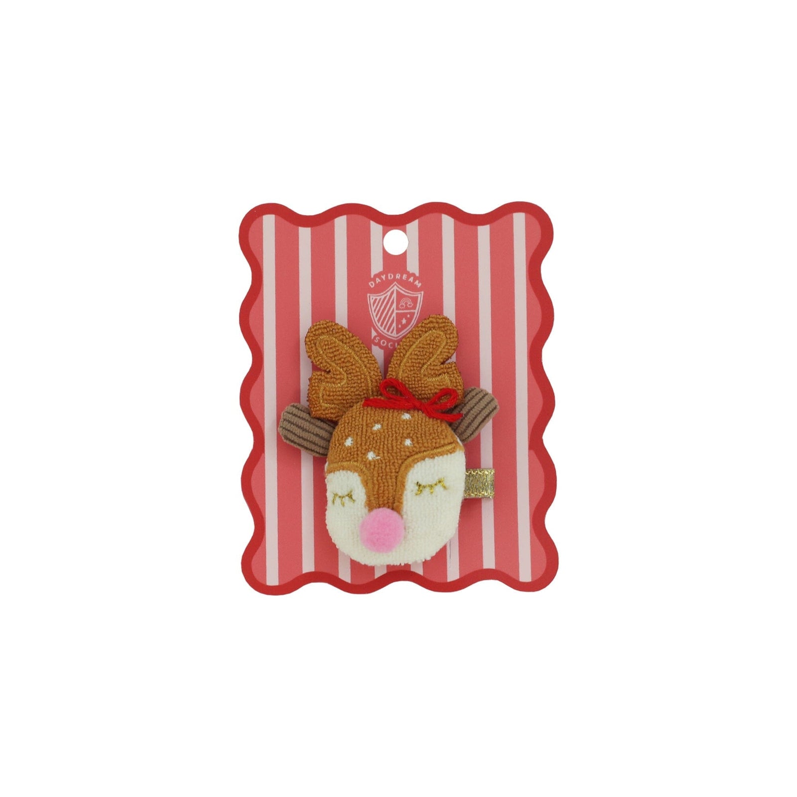 Oh What Fun Reindeer Crochet Hair Clip, Daydream Society