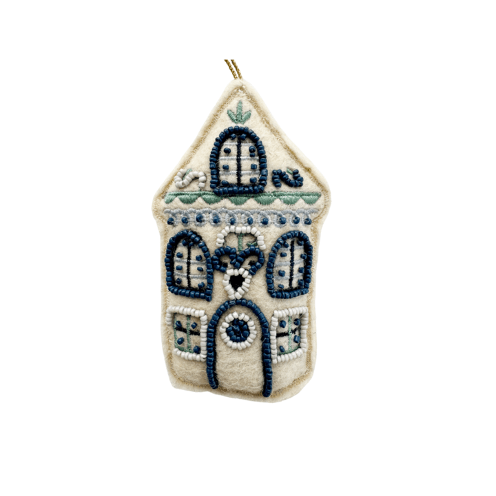 Wool Felt House Ornament - 3 Style Options