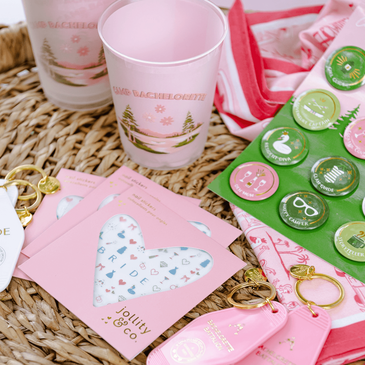 Camp Bachelorette Postcard Flex Cups