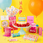 Happy Birthday Colorful Wavy Candle