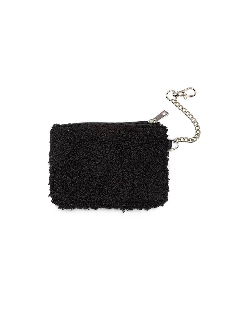 Keychain Pouch - Crystal Embellishment in Black