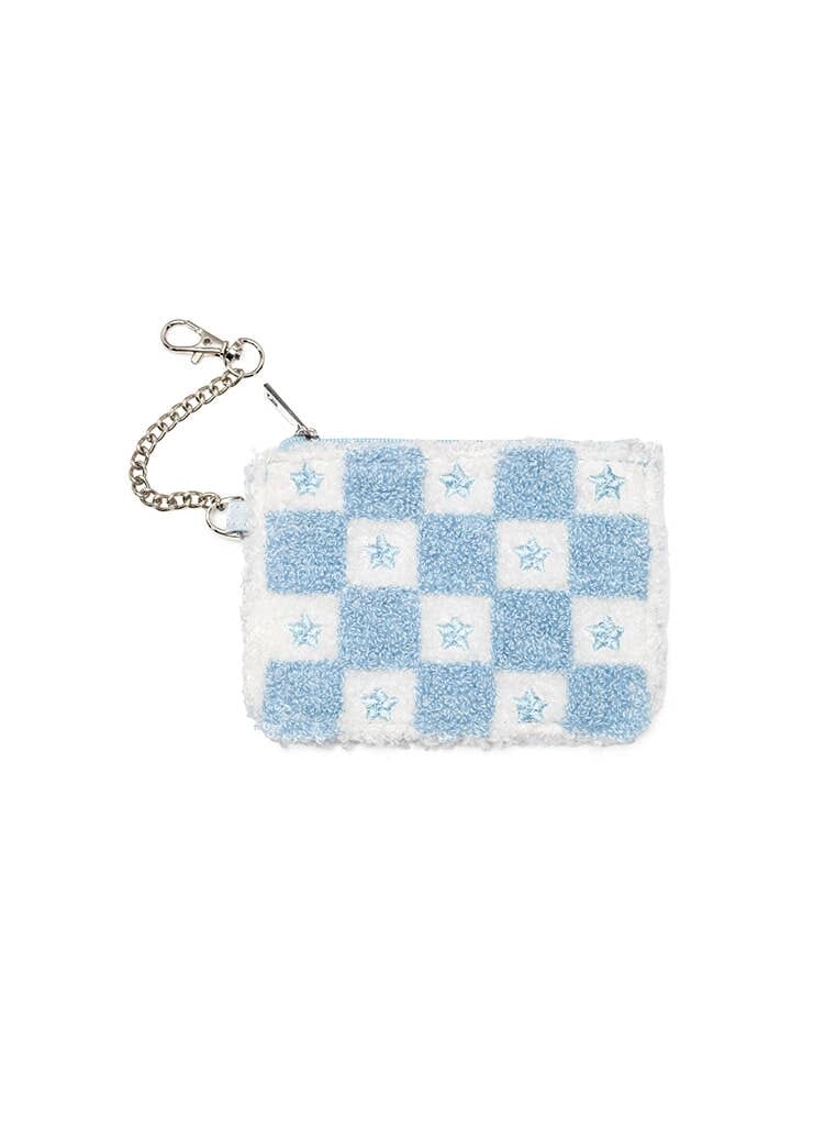 Keychain Pouch - Checkered with Stars