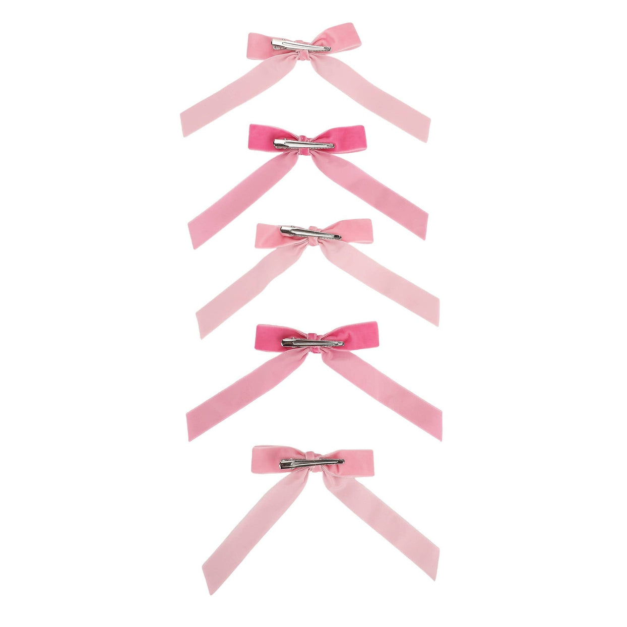 Pink Bow Clip-On Set