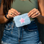 Keychain Pouch - Crystal Embellishment in Pink