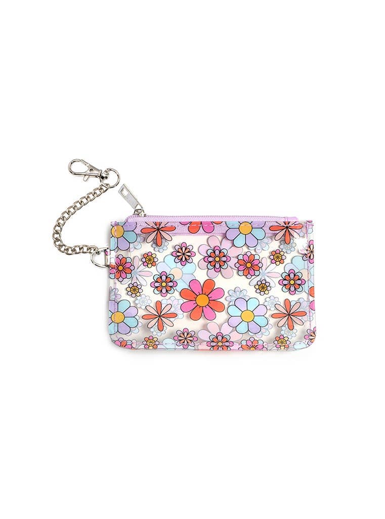 Keychain Pouch - Retro Flowers