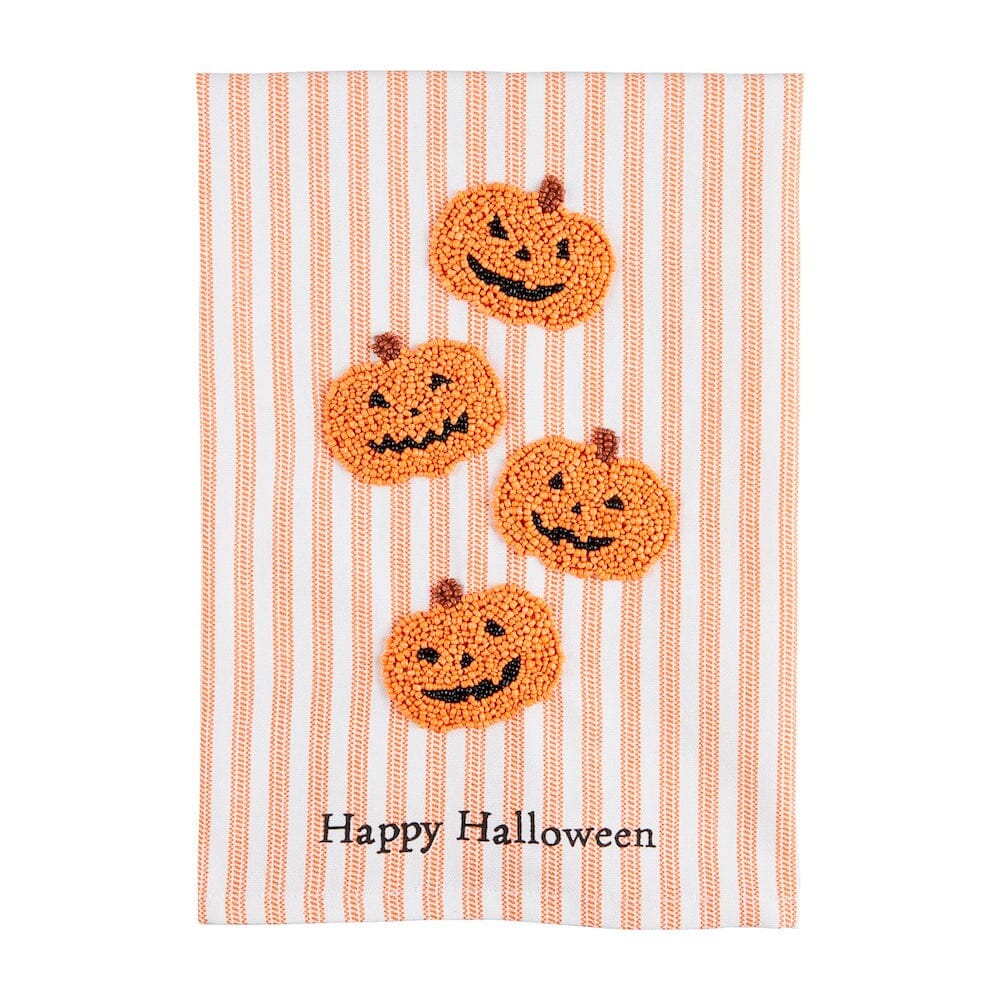 Beaded Icon Halloween Towel - Pumpkins, Shop Sweet Lulu