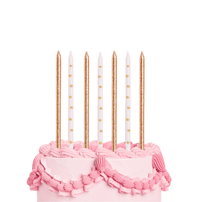 Gold Star Glitter Candles
