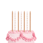 Gold Star Glitter Candles