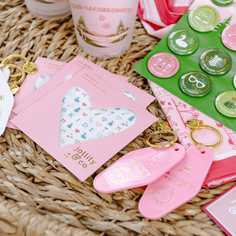 Camp Bachelorette Bride Nail Stickers, Jollity & Co