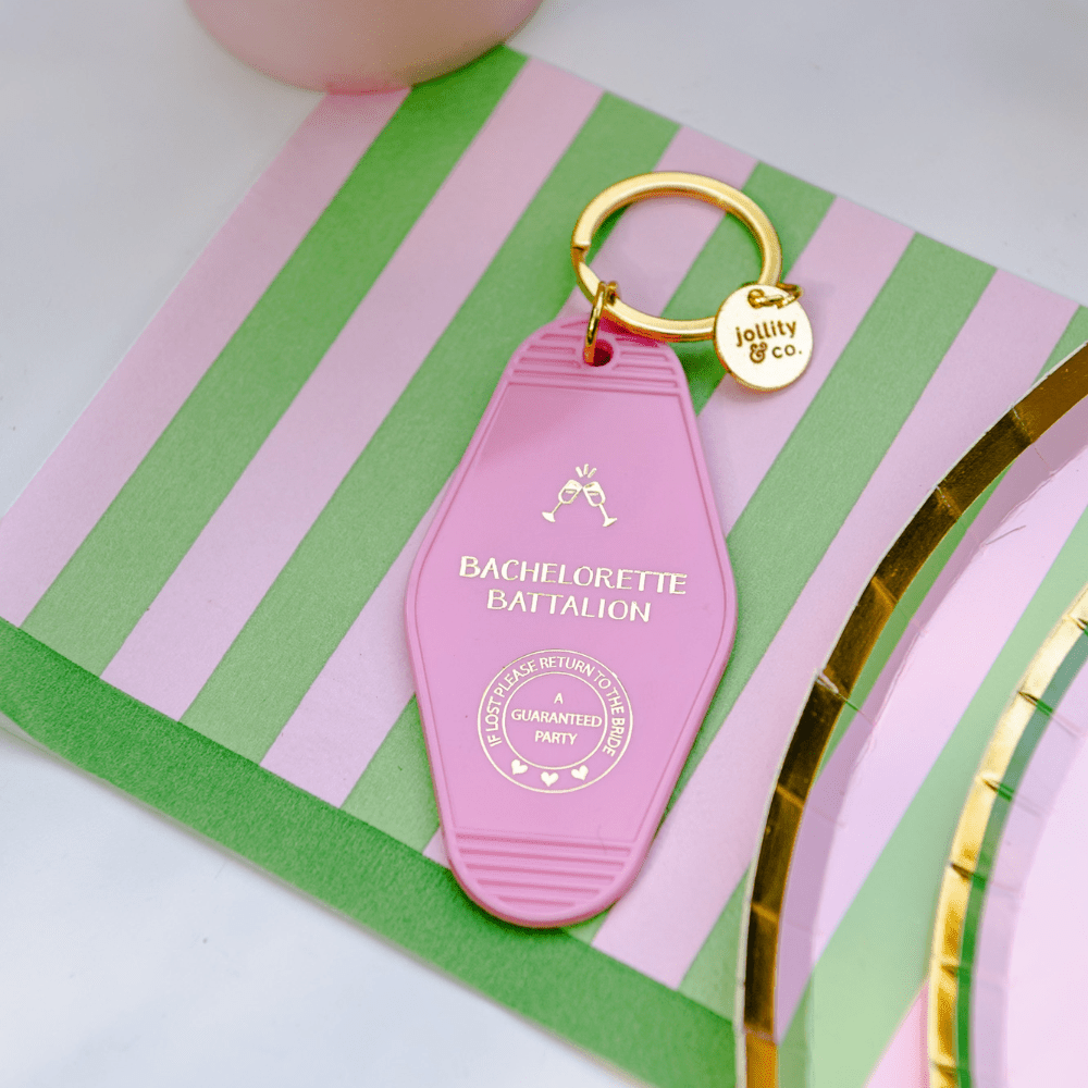 Camp Bachelorette Bachelorette Battalion Keychain, Jollity & Co