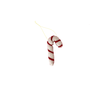 Candy Cane Wool Felt Ornament