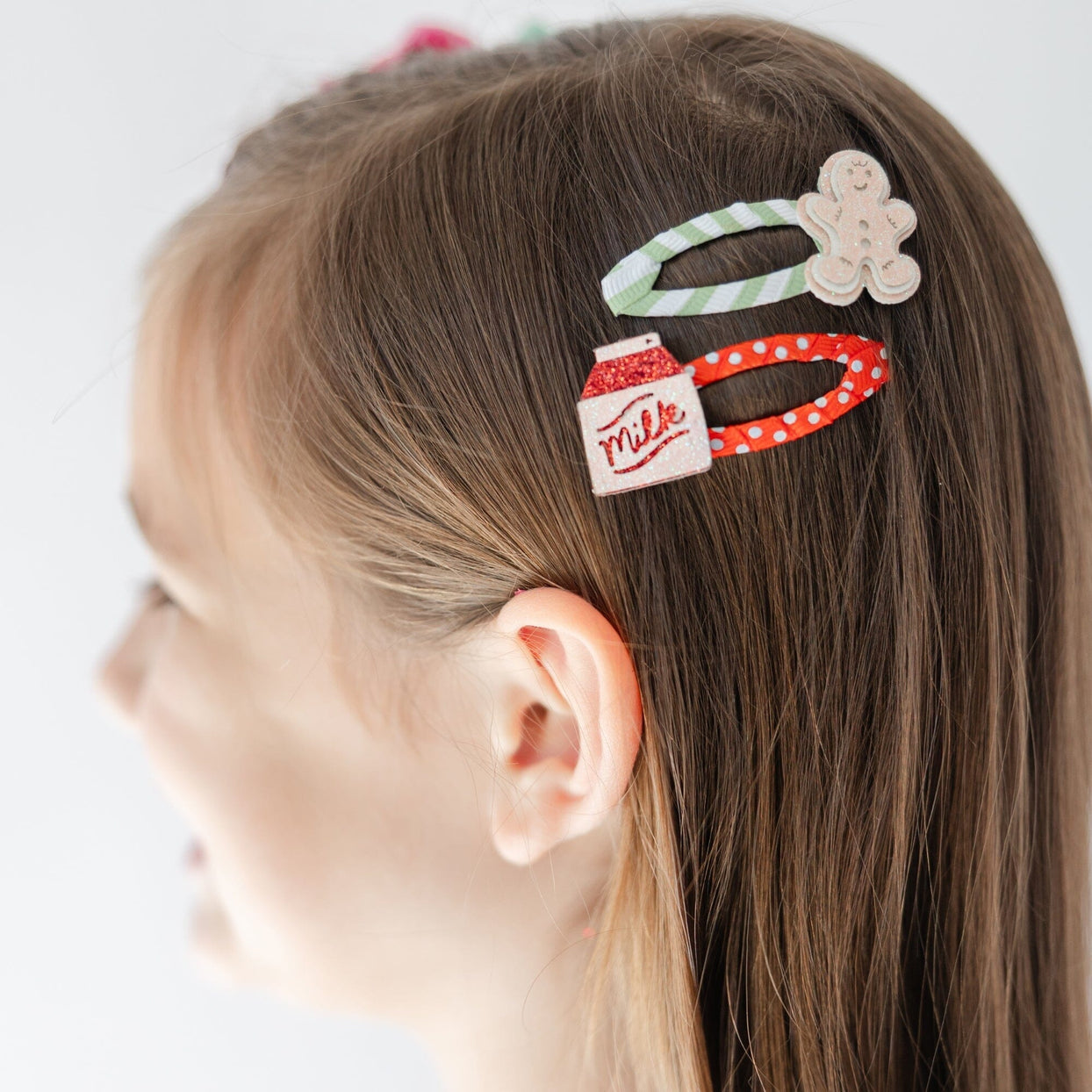 Baking Spirits Bright Milk & Cookies Hair Clip Set, Daydream Society